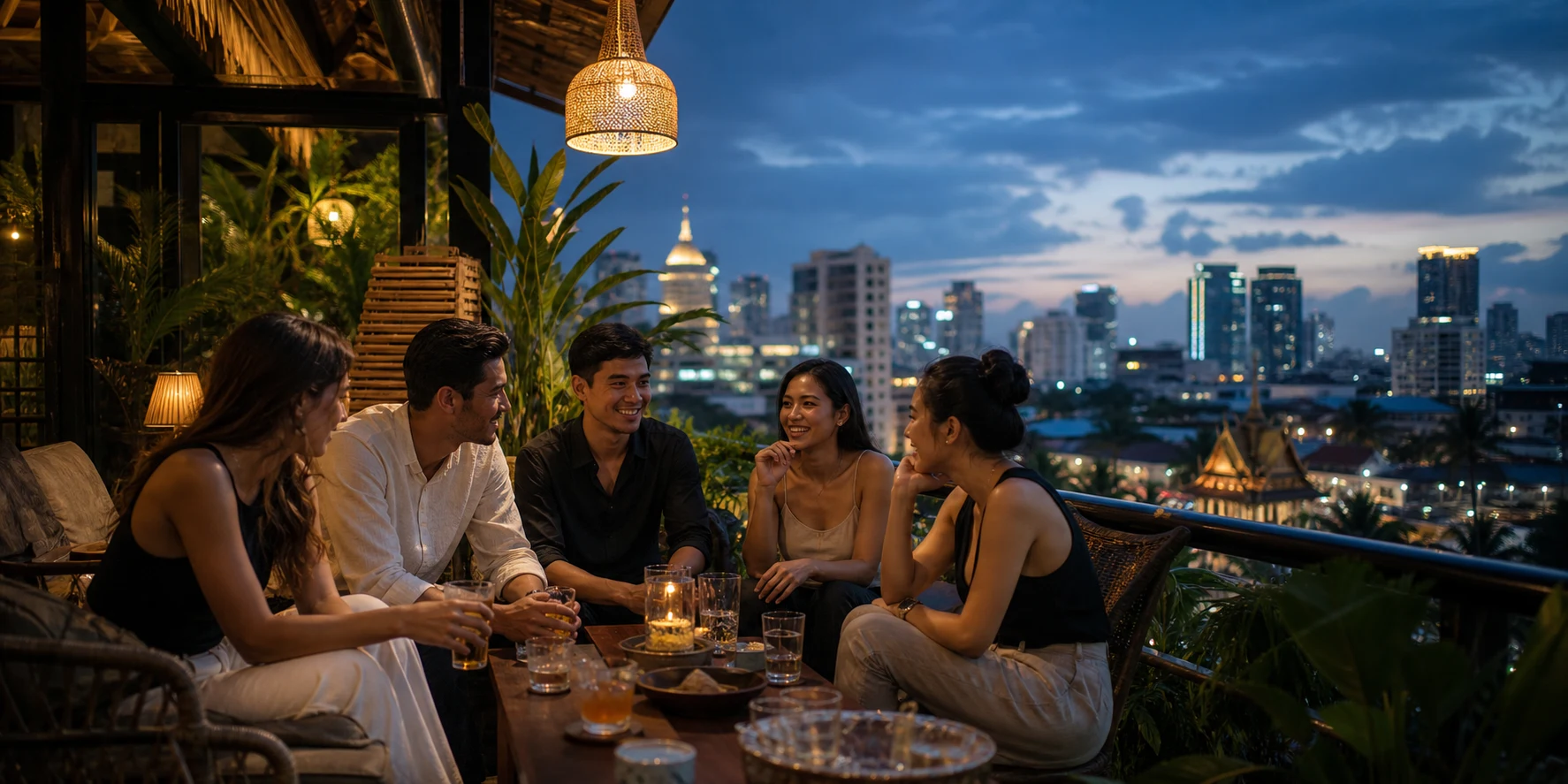 ភ្នំពេញពេលរាត្រី។